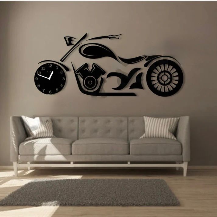 MOTORBIKE THEME CLOCK