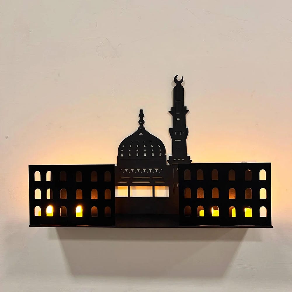 Islamic Wooden Shelves – Khana Kaba & Roza Rasool (SAW)
