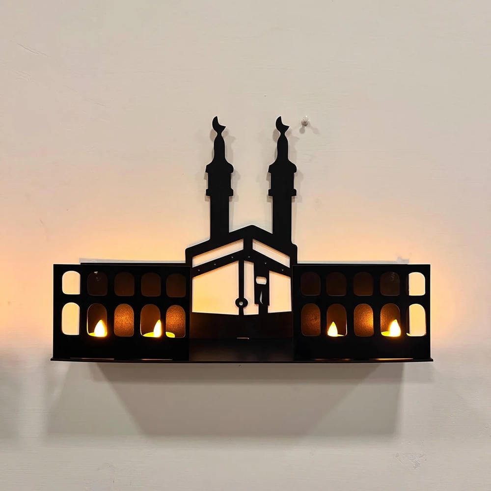 Islamic Wooden Shelves – Khana Kaba & Roza Rasool (SAW)