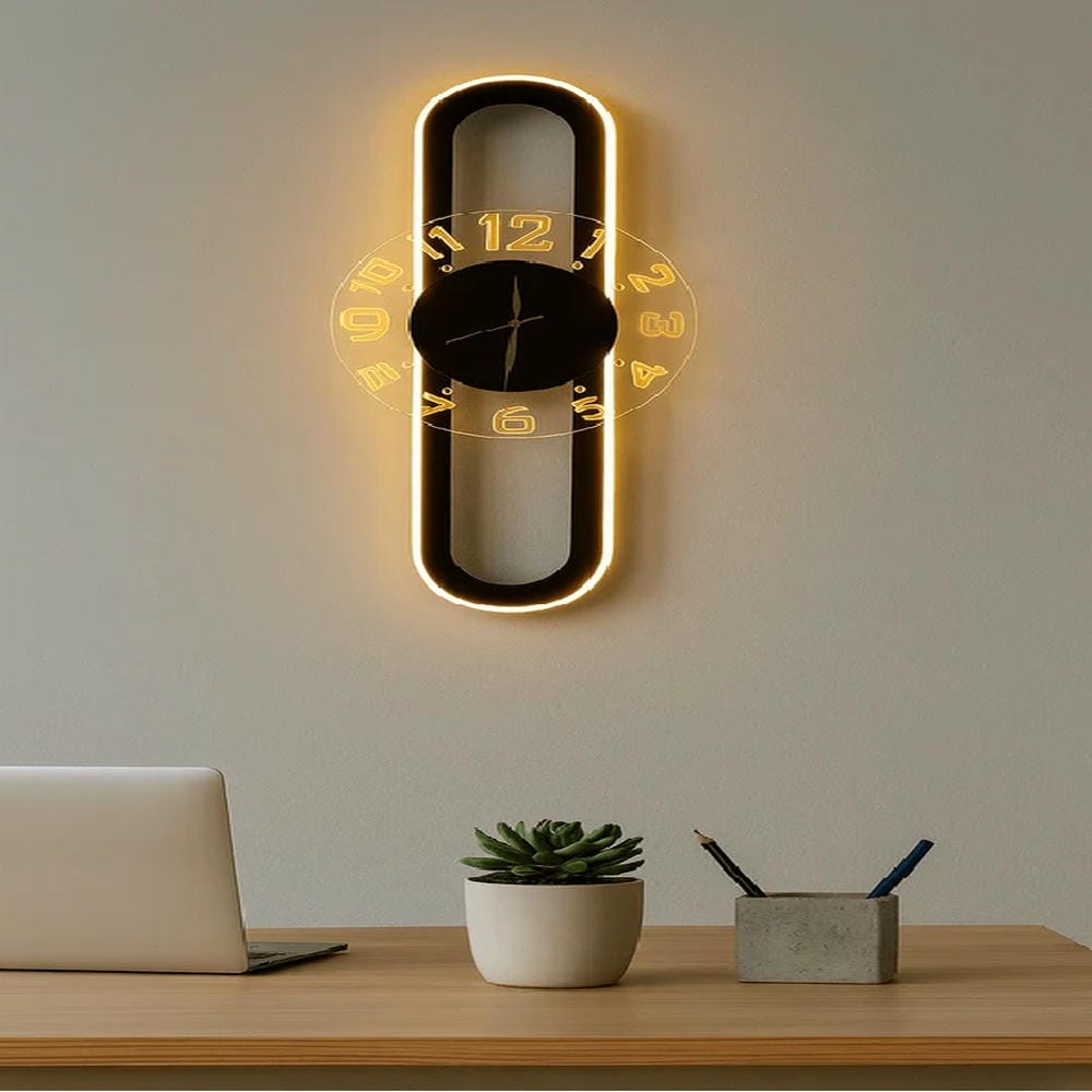 2-in-1 vertical and Horizontal clock
