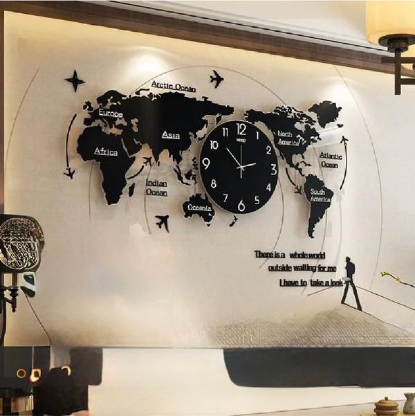 World Map Wall Clock - Wall Clock