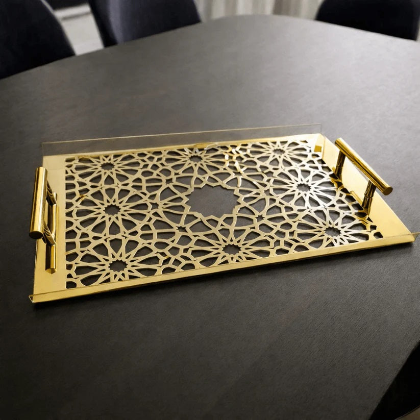 Sultané Royale Tray With Metal Handles