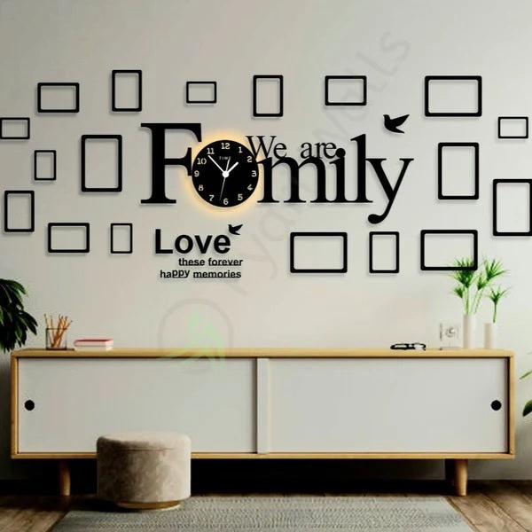 Big Family Frames Clock