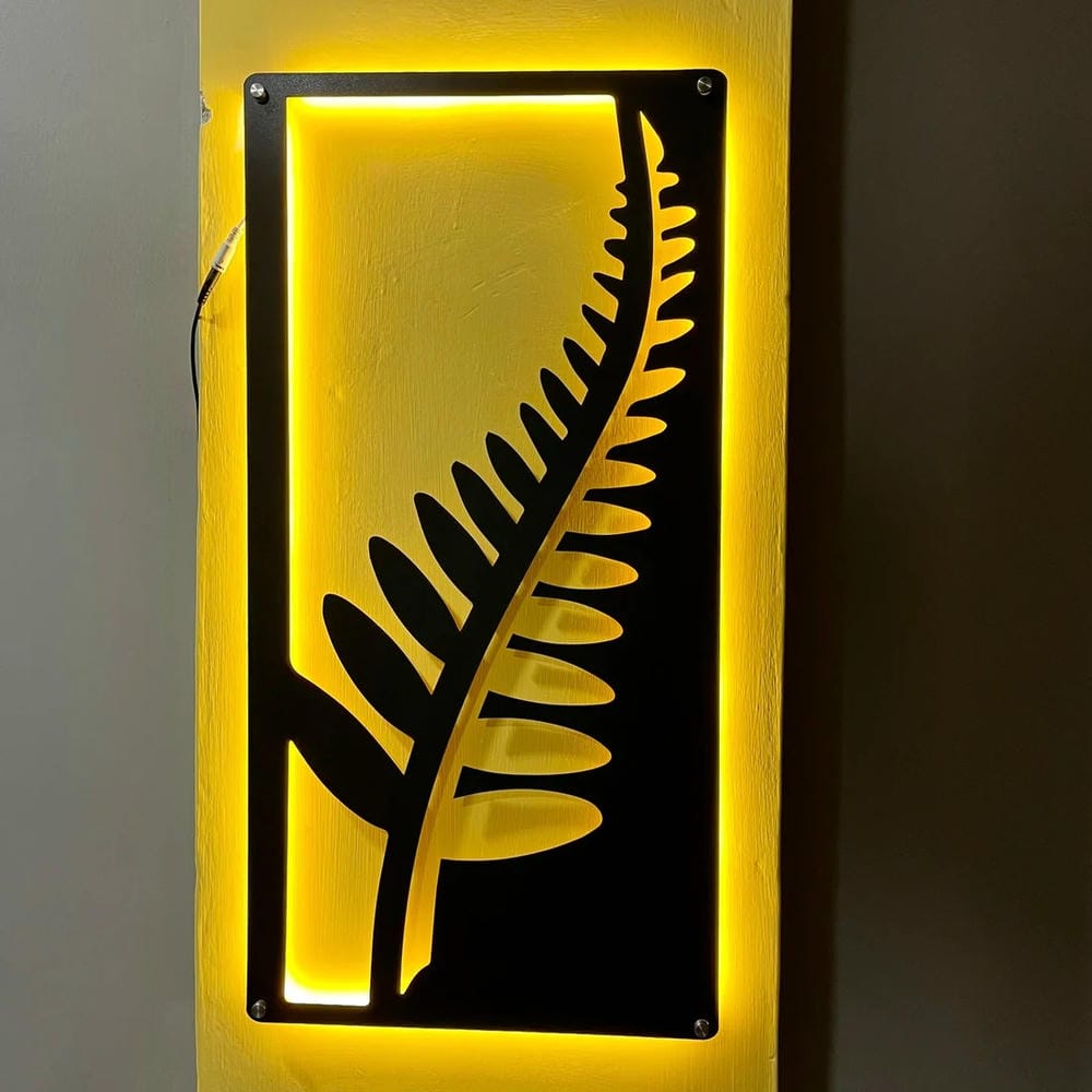 Wall Decor Tree Art With Neon Light