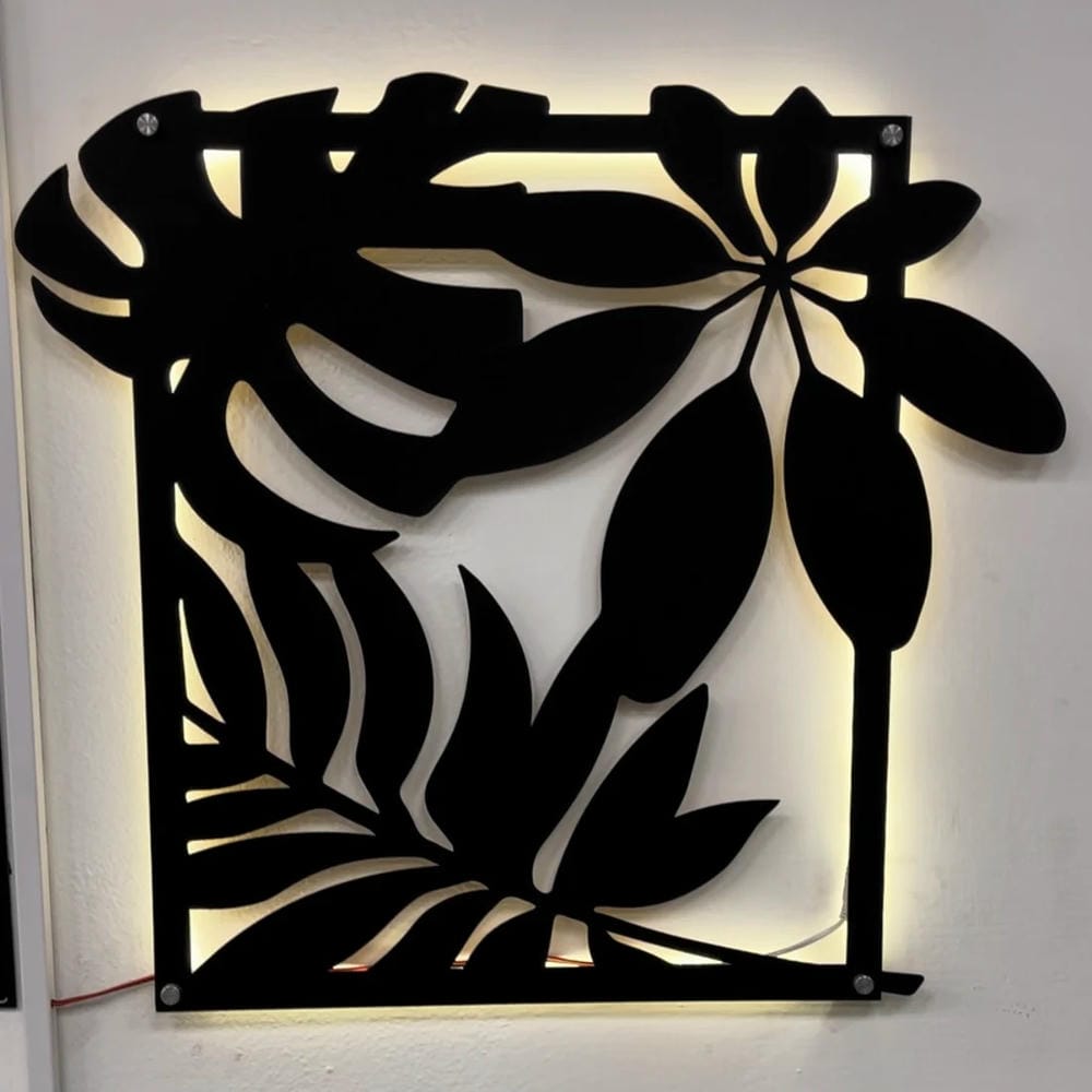 Forest Leaves LED Wall Art